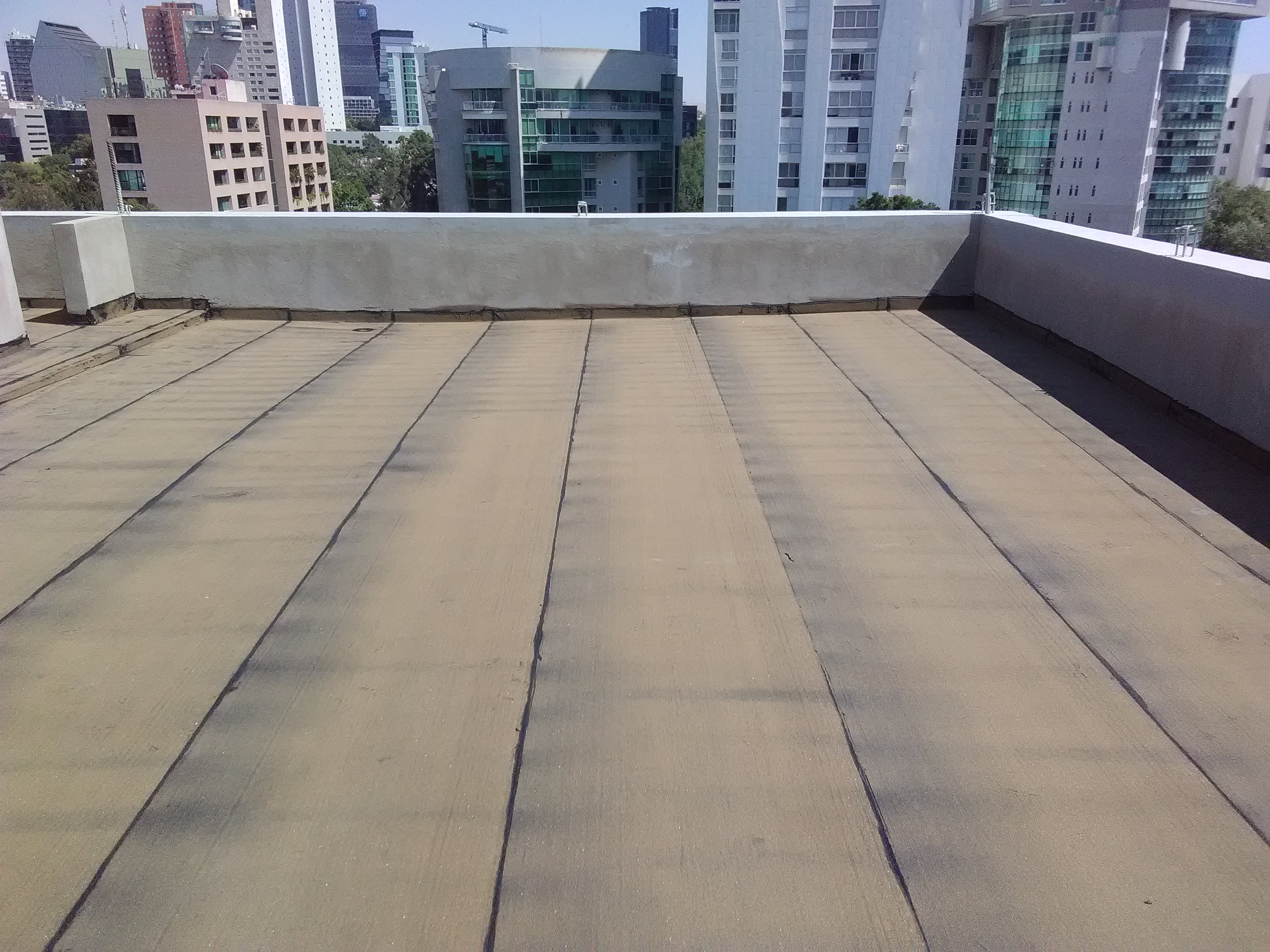 Manto prefabricado en aplicación