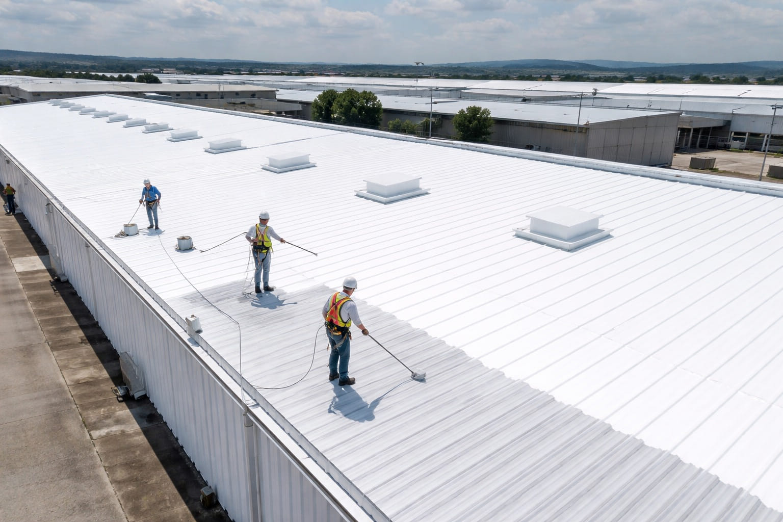 Inspección de techumbre siliconada